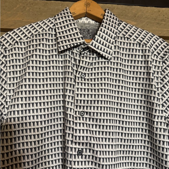 Robert Graham The Francis Cool Minaret checks effect long sleeve shirt Size Med. - Picture 9 of 16
